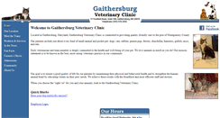 Desktop Screenshot of gaithersburgvet.com